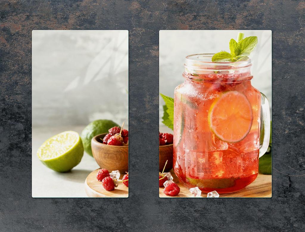 SZKLANA PŁYTA OCHRONNA DO KUCHNI 65x52 DRINK