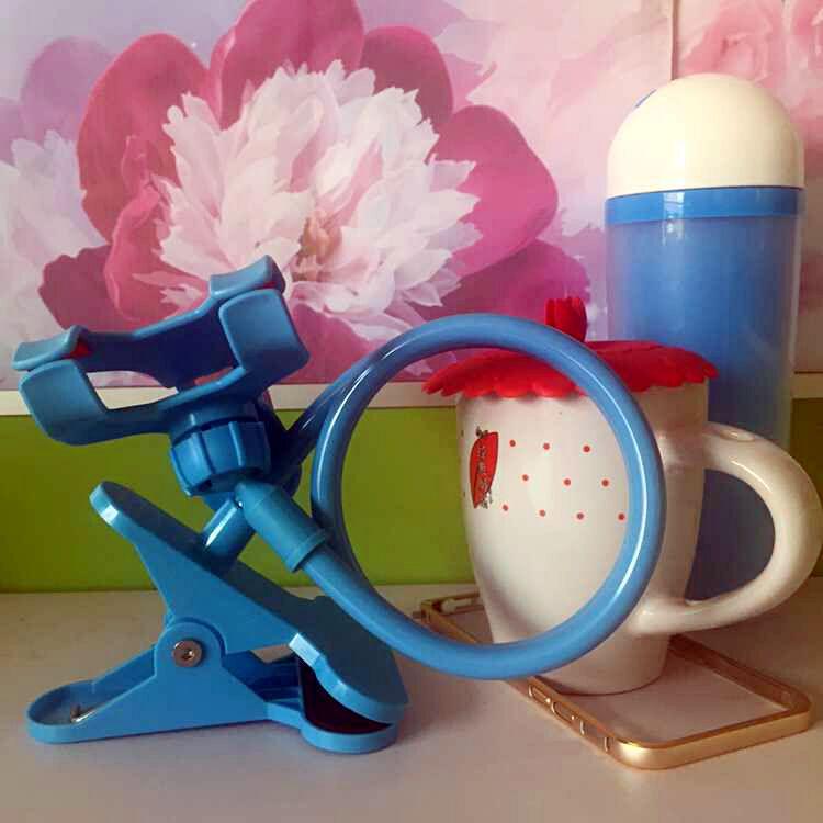 Универсальный вращающийся держатель телефона на прикроватной тумбочке с двойным зажимом