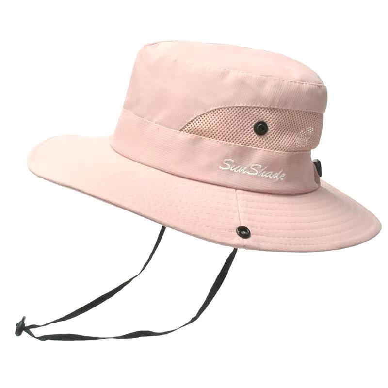 Женская шляпа-ведро с большими полями и протекающим хвостиком, быстросохнущая, рыболовная, повседневная, женская солнцезащитная шляпа