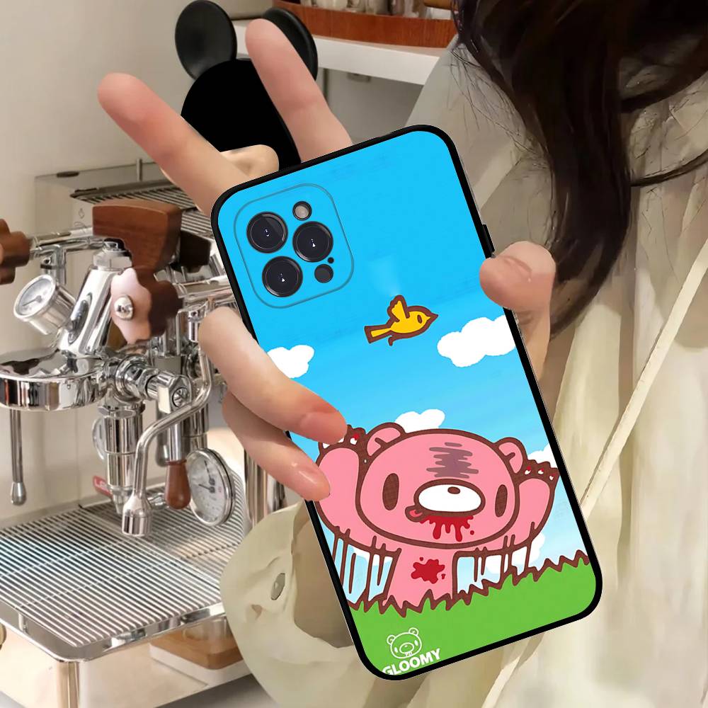 Cute G-Gloomy B-Bear For IPhone 17 16 15 14 13 12 11 Pro Max 13 17Air Shockproof Soft Phone Cases Coque
