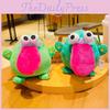 Adorable Plush Cool Quirky Bulging Eye Dragon Keychain For Backpacks And Gifts