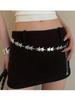 1pc Women's Star Chain Waist Chain, Fashion Versatile JK Skirt Waistband, Pentagram Pants Chain Summer School Fall, Autumn, Halloween