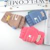 Autumn and Winter New Thermal Flip Knitted Half-finger Children's Gloves Writing Middle and Old Children's Cute Rabbit Student Gloves