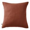 Pillowcase Woven-dyed Small Squares Deco "Gaïa Mix" 60 X 60 Cm &; 50 X 70 Cm "Cotton Gauze" - Gaïa Mix Terracotta - 60 X 60