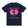 Футболка Rapper Chief Keef for President, мужская модная повседневная футболка с коротким рукавом, эстетические винтажные футболки большого размера, уличная одежда