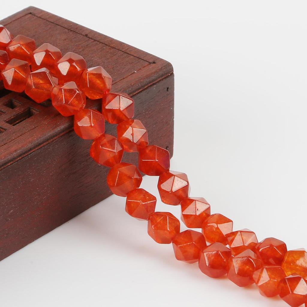 Граненый натуральный камень, острые 8 мм, свободные бусины, ожерелье, браслет, аксессуар для изготовления ювелирных изделий