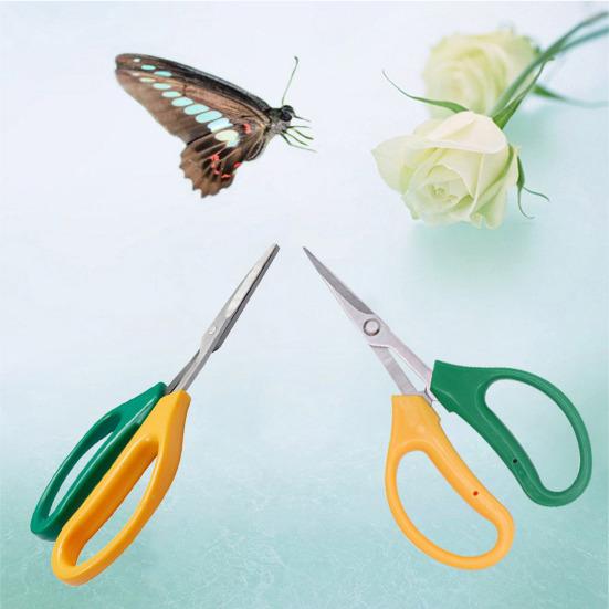 Ножницы для обрезки из нержавеющей стали с мягкой ручкой, многофункциональные садовые ножницы с наклоном