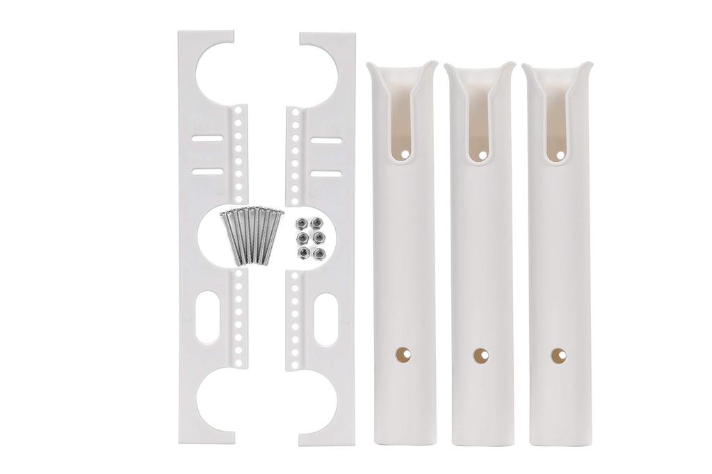 Набор держателей для удочек Moriyoshi Держатели для удочек с болтами и для морской лодочной удочки Подставка для удочек Легкий смоляной чехол для удочек 3-рядный (3 Ореха) Рыбалка, Рыбалка,