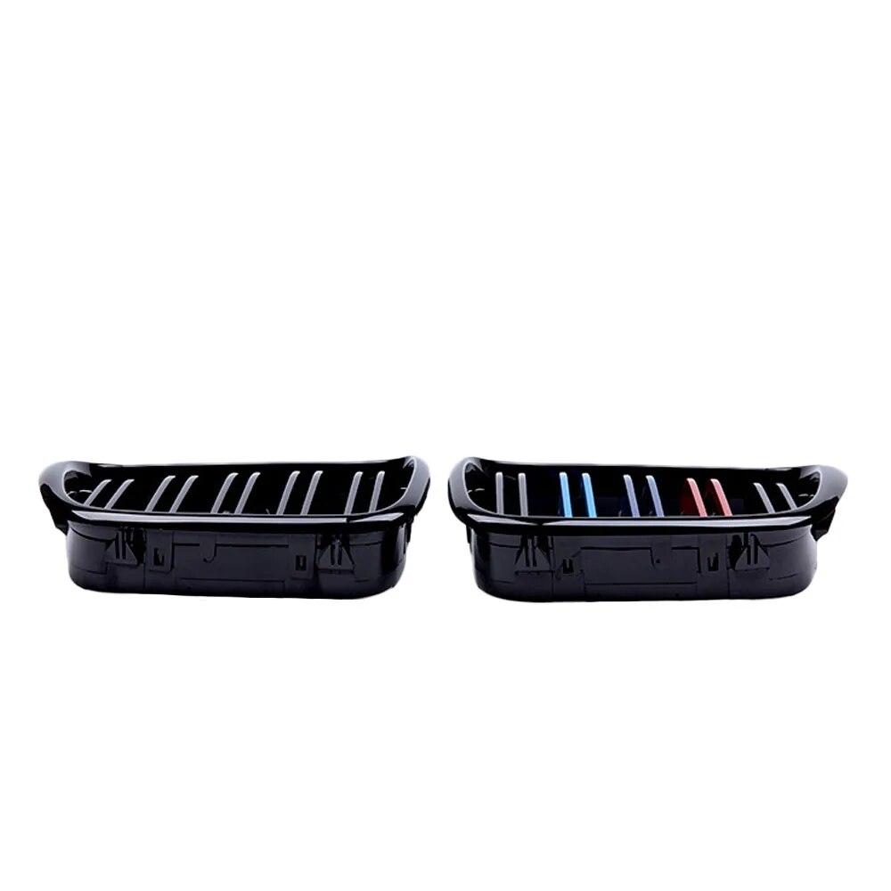Glossy Black Front Hood Kidney Grille Grill for BMW 5 Series E39 M5 525 528 1995-2004 Dual Line Car Accessories Replacement Part