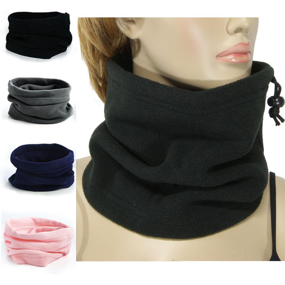 Fashion Thermal Fleece Beanie Hat Neck Warmer Ski Snood Scarf Face Mask