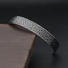 Nordic Retro Viking 304 Stainless Steel Bracelets For Men Women Fashion Creative Cuff Bangles Couple Jewelry Gifts