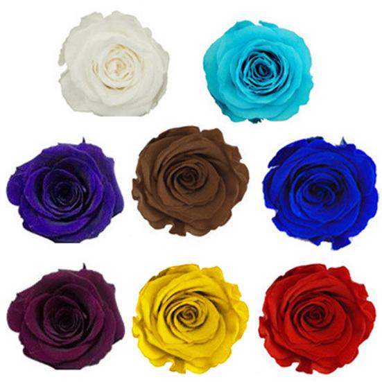 8 шт./коробка 4-5 см стабилизированный цветок бессмертная роза сделай сам Валентин свадьба праздничный подарок