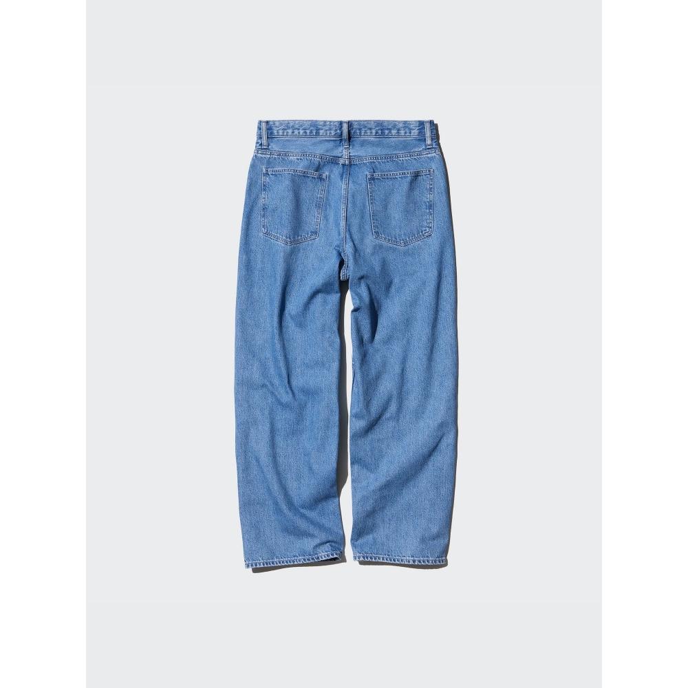 Uniqlo Японские широкие прямые джинсы