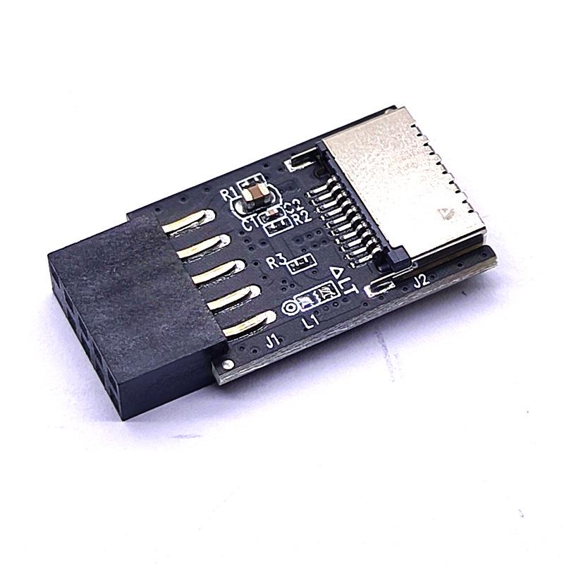 USB 3.0 Передняя 19-контактная на Type-C 3.1 Type-E 20-to-9-Pin Карта расширения Адаптер