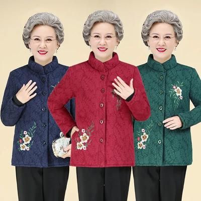 Осенне-зимнее пальто для мам с однотонным мехом, короткий топ для женщин среднего возраста, модное утолщенное пальто из норки для людей среднего возраста и пожилых людей