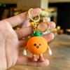 Big Orange Italian Cute Orange Medium Coin Purse Keychain Headphones Bluetooth Storage Bag Pendant Small Gift