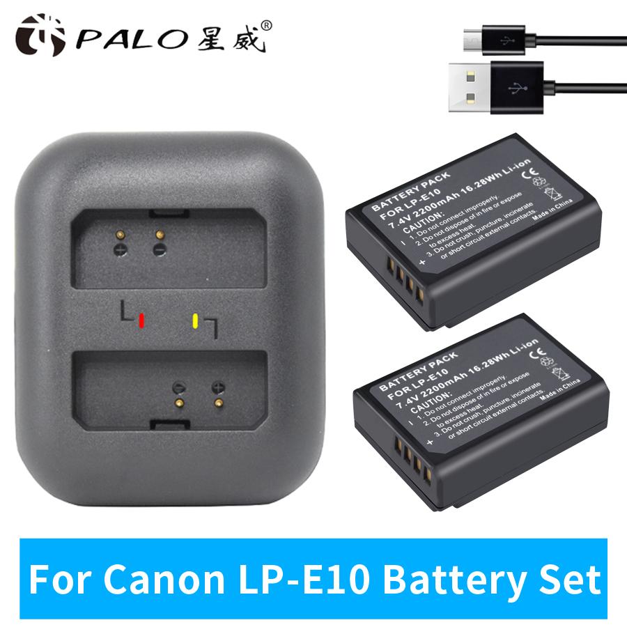 PALO LP-E10 Battery for Canon EOS Rebel T3 T5 T6 T7 Kiss X50 Kiss X70 EOS 1100D 1200D 1300D 2000D Digital Camera