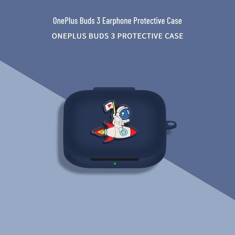 Силиконовый защитный чехол для наушников OnePlus Buds 3 и OPPO Enco X3i