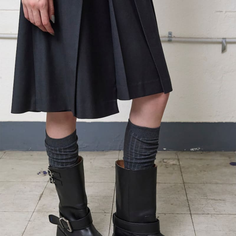 Kuho plus Гольфы в рубчик Пепельный (KE58KTM014)