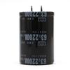 22000UF 63V Aluminum Electrolytic Capacitor 105 Degree Centigrade Dimension 35x50mm Cylindrical