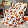 Halloween Throw Blanket Witch Soft Plush Cozy Flannel Halloween Blanket Decoration For Party Sofa Bed Living Room