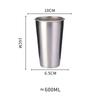 Stainless Steel Beer Mug Coffee Tea Wine Milk Tumbler Portable Travel Office Water Cup Drinkware Kitchen Drinking Mug Bar Supply