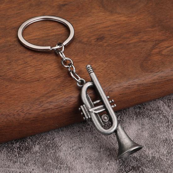 Yousheng Musician Keychain Pendant Decorative 3D Design Bag Hanging Pendant Miniature Instrument Shape Key Holder Bag Charm