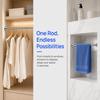 No Drilling Expandable Curtain Rod Shower Curtain Rod  Shower Bathroom Closet Balcony