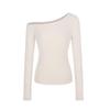 Чистое Желание Облегающая футболка с открытыми плечами и длинным рукавом - Универсальный осенний дизайн для женщин