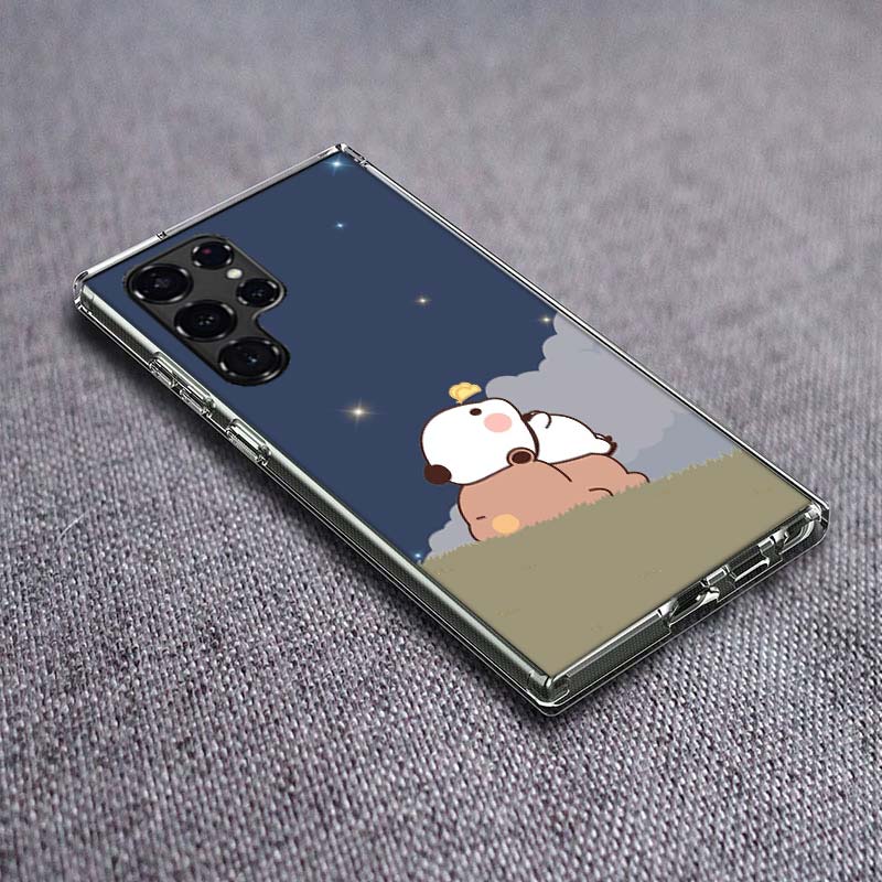 Cute BuBu DuDu Phone Case For Samsung Galaxy S24 S23 S21 S20 FE S22 S26 Ultra S25 Edge S10 Plus Cover Clear TPU Capa Shell Coque