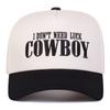 Унисекс Бейсболки с вышивкой букв COWBOY, Регулируемые Повседневные Кепки, Весна и Осень, Шляпа для Защиты от Солнца на Открытом Воздухе