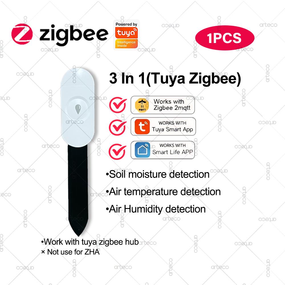 Умный Zigbee Датчик Влажности Почвы, Освещенности, Температуры, Влажности, Тестер Влажности Почвы, Для Tuya Home Assistant Z2MQTT