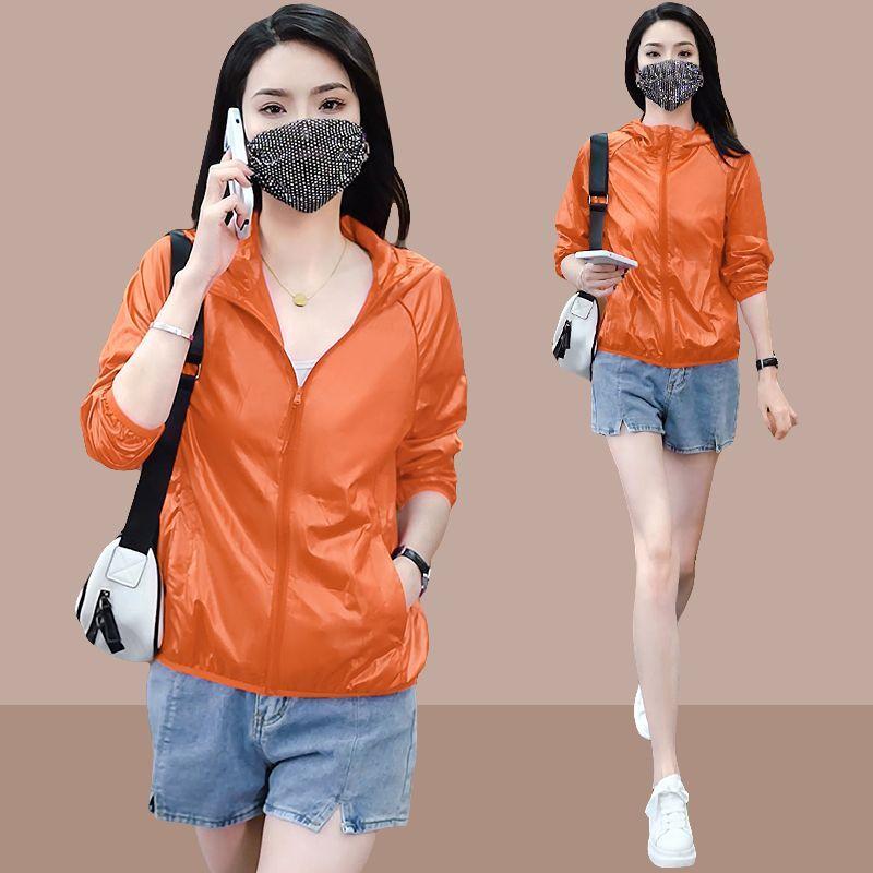 Breathable Hooded Sun Protection Clothing for Women In Summer - Loose Fit and Slimming Sunscreen Shirt Fashionable Short Jacket