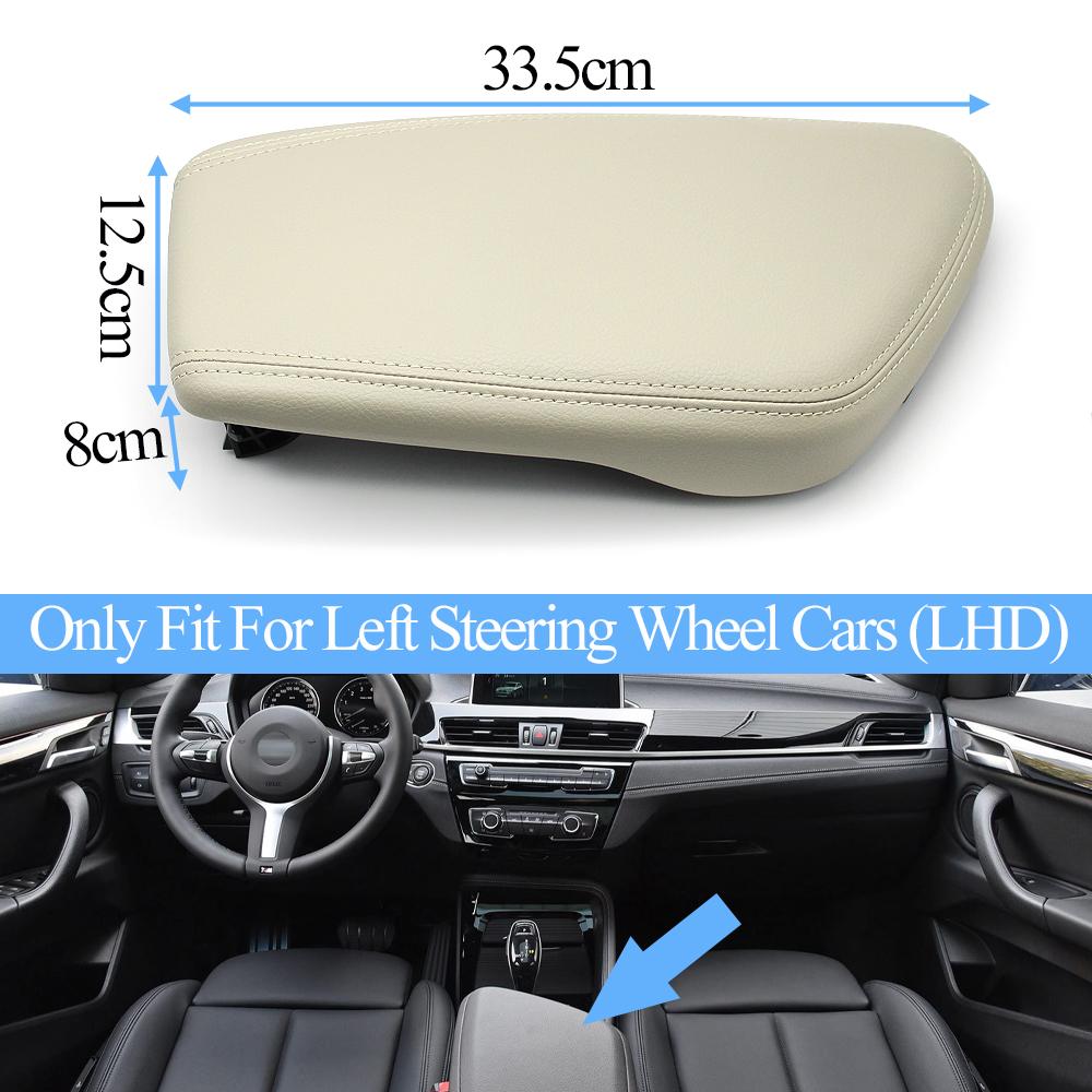 Left Hand Driver Car Central Console Storage Box Armrest Leather Case Cover For BMW X1 X2 2 Series F48 F49 F39 F45 F46 2016-2022