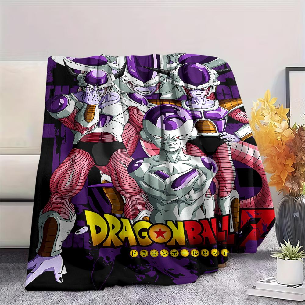 Фланелевое одеяло с принтом персонажей Dragon Ball, Высококачественное, Удобное для всех сезонов, Декор для дома, Тепло и уют, Идеально для рождественских подарков