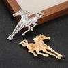 1Pc Zinc Alloy Fresh Metal Brooch Gift Cloth Decoration Exquisite Horse Brooch