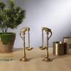 Parrot Design 7.5 Inches Brass Hanging Diya Pair (Pack of 2), New