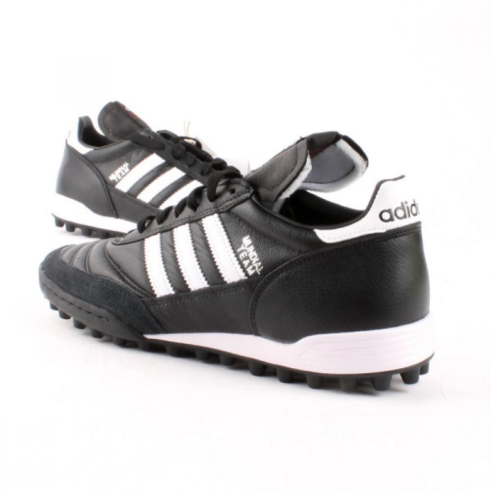 Adidas Mundial Team Soccer Shoes Futsal Shoes Natural Leather Artificial Turf Shoes Bare