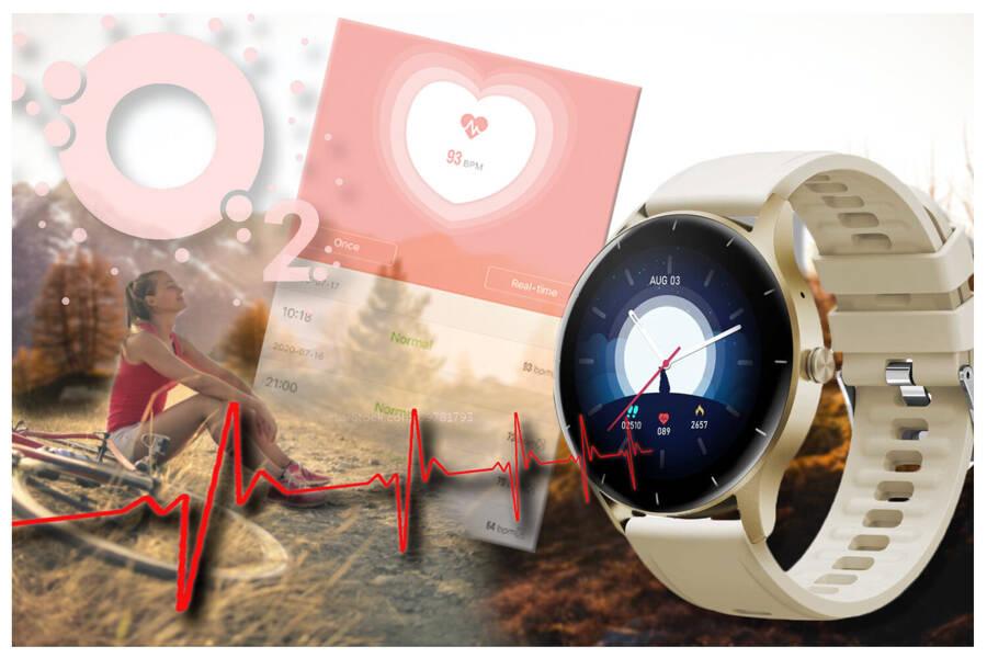 Smartwatch Unisex Gravity Gt2-4 - Rozmowy Bluetooth, Własne Tarcze (Sg019D)