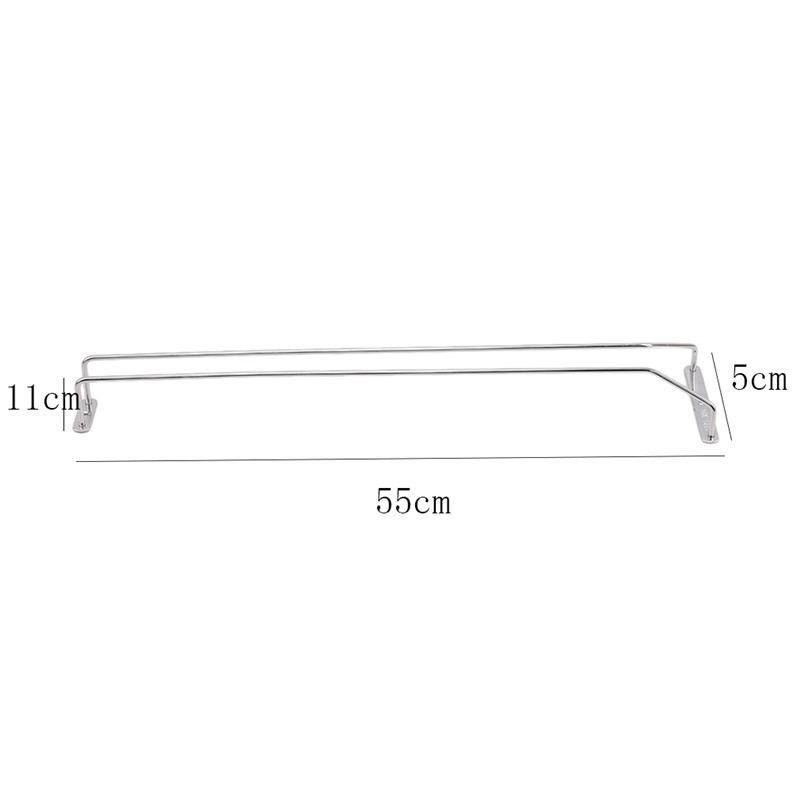 Red Wine Glass Goblets Hanger Racks Stainless Steel Shelving Organizer Upside Down Stemware Home Bar Pub Holders 2025 New