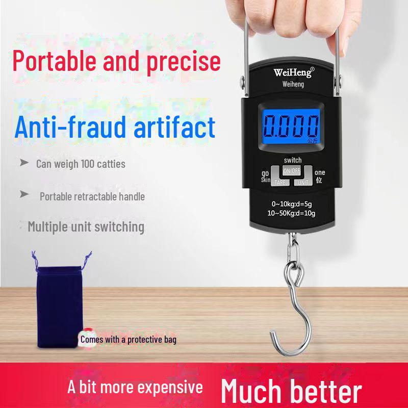 Высокоточные портативные электронные весы для взвешивания багажа и рыбы