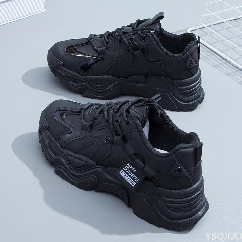 Кроссовки Dad Chunky, повседневные вулканизированные туфли, женские зимние кроссовки на высокой платформе, женские белые кроссовки Basket на шнуровке 2024