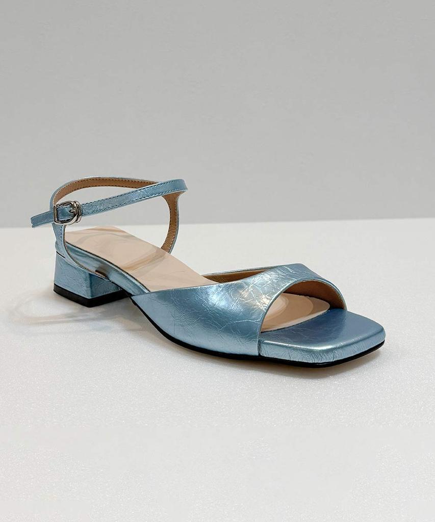 Circle Essential Mid-Heel Sandals (Sky Blue)