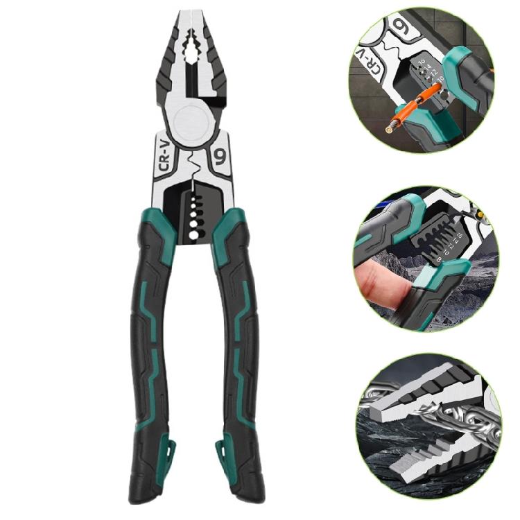 Easy Use 9inch Locking Pliers Wire Stripper Twisting Cutting Stripping for Hand Tool Enthusiasts Daily Maintenance Tasks