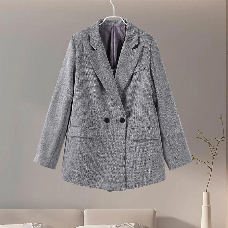 Модные узкие брюки для женщин, комплект из 3 предметов, элегантный блейзер с длинным рукавом и поясом, майка с высокой талией, широкие брюки, женские костюмы