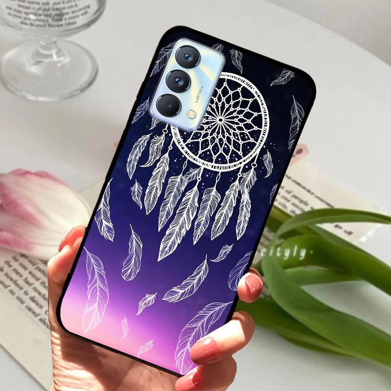 Для чехла Realme GT Master Case Edition Животные Мультфильмы Мягкий Силикон Funda для Телефона Realme GT Master Explorer Чехол Черный Coque