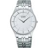Мужская AR3010-65A (Часы CITIZEN STILETTO Eco-Drive) Круглые часы из серебристой нержавеющей стали, аналоговые