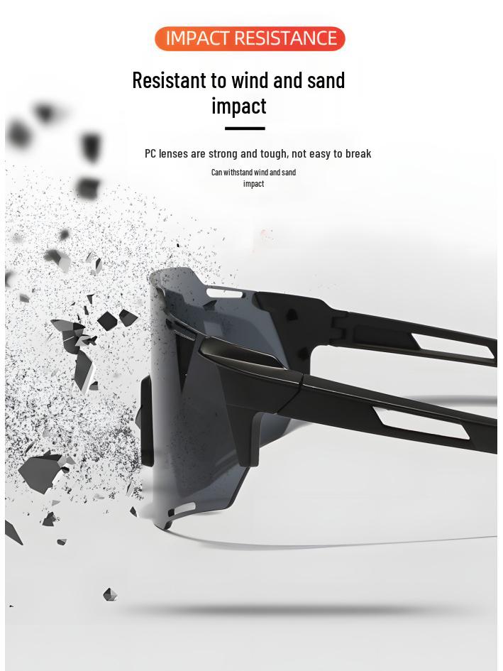 Day-Night Color-Changing Cycling Sunglasses: Trendy, Windproof, Sandproof, Night Vision Sports Glasses for Driving
