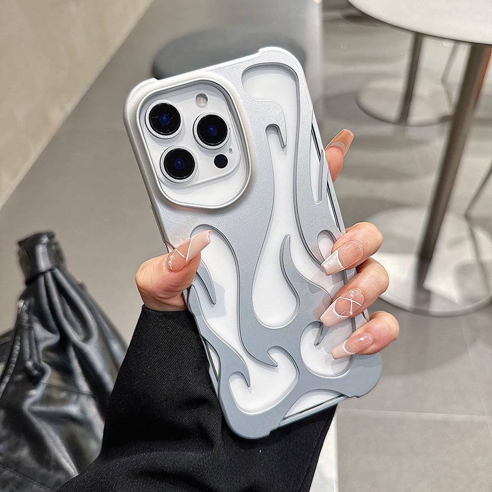 Чехлы для телефонов iPhone 11 13 16 ProMax iPhone 14 15 ProMax 12 13 ProMax 13 Pro 14 Pro Samsung A55 A54 S25 S24 S23 S22 Ultra Flame Shell Cool Advanced