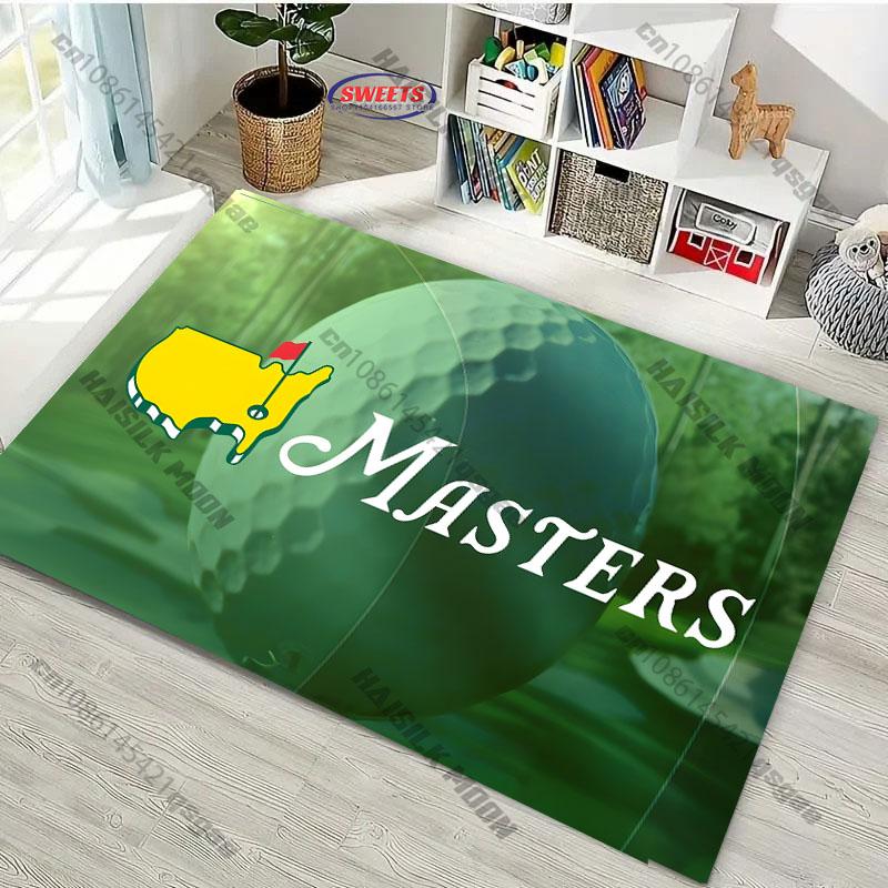 3D P-Prem1um Golf M-Masters Logo Carpet New Release! Rug for Living Room Bedroom Sofa,Office Areas,Durable Machine Washable Mat